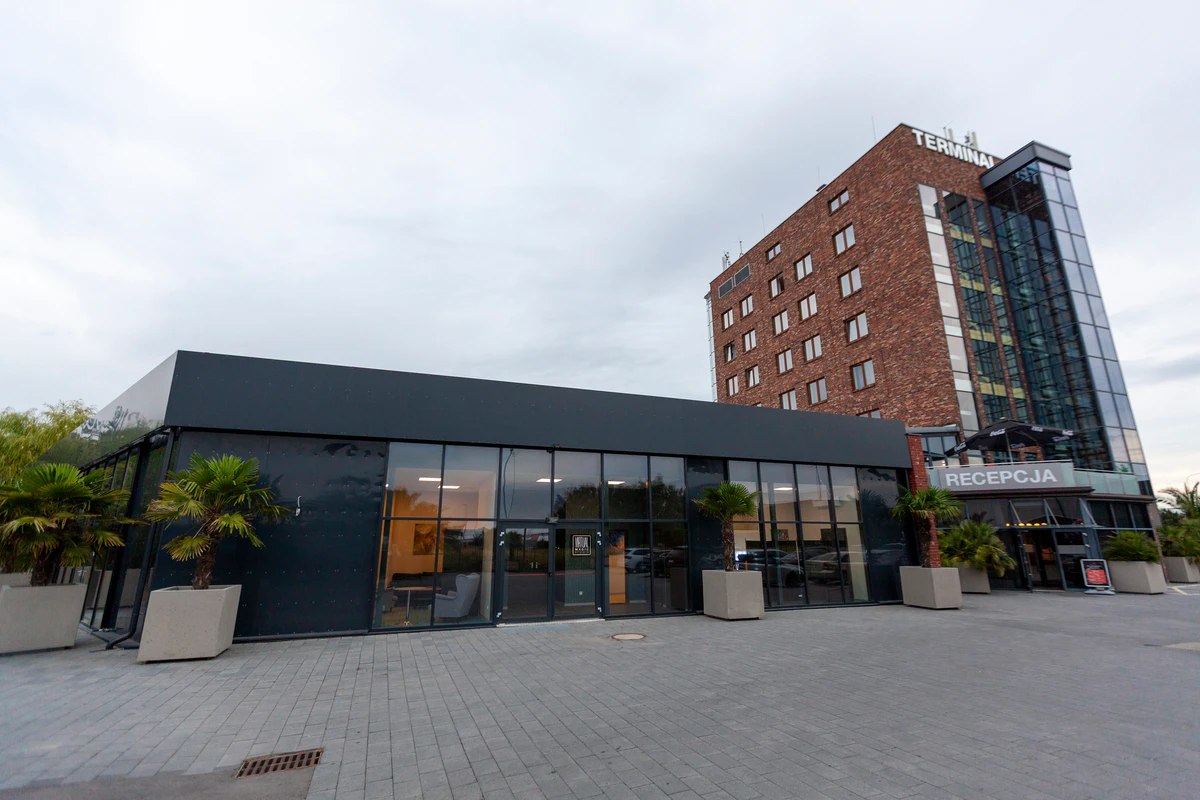 The Virtual Magic Studio building next to Hotel Terminal
