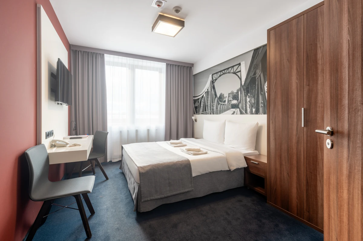A double room at Terminal Hotel